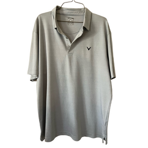 Callaway Gray‎ Opti-Dri Polo Shirt xl golf activewear